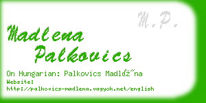 madlena palkovics business card